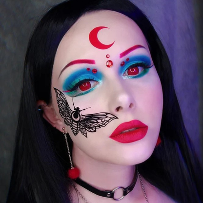 sacadranca lenti cosplay crazy lens red r mesh