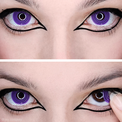 sacadranca lenti cosplay crazy lens naruto violet rinnegan