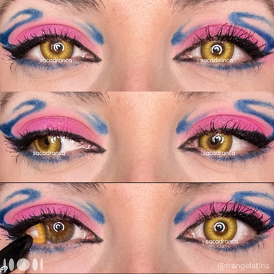lenti cosplay crazy lens sacadranca shine gold