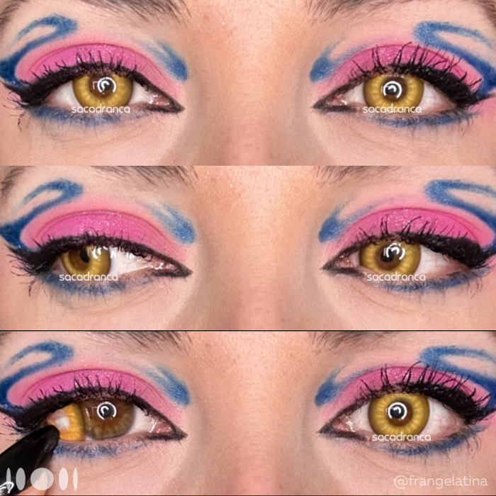 lenti cosplay crazy lens sacadranca shine gold