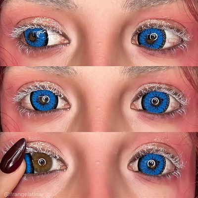 lenti cosplay crazy lens sacadranca urban layer tokyo n blue 17 mm