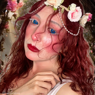 lenti cosplay crazy lens sacadranca urban layer tokyo n blue 17 mm