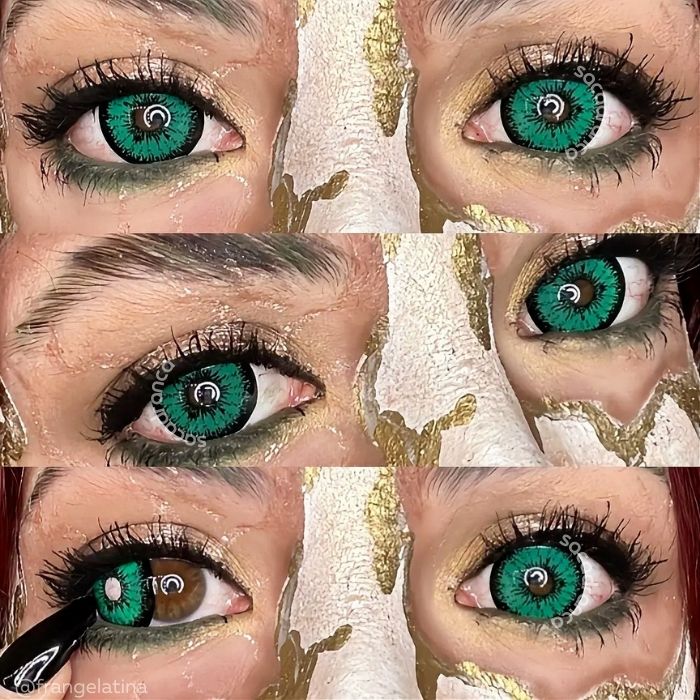 lenti cosplay crazy lens sacadranca urban layer tokyo n green 17 mm