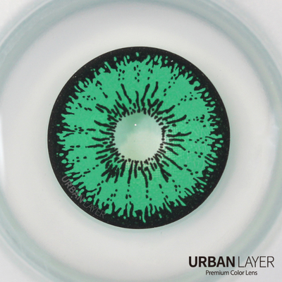 lenti cosplay crazy lens sacadranca urban layer tokyo n green 17 mm