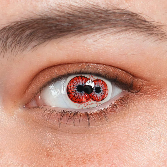 lenti cosplay crazy lens sacadranca twin hex red