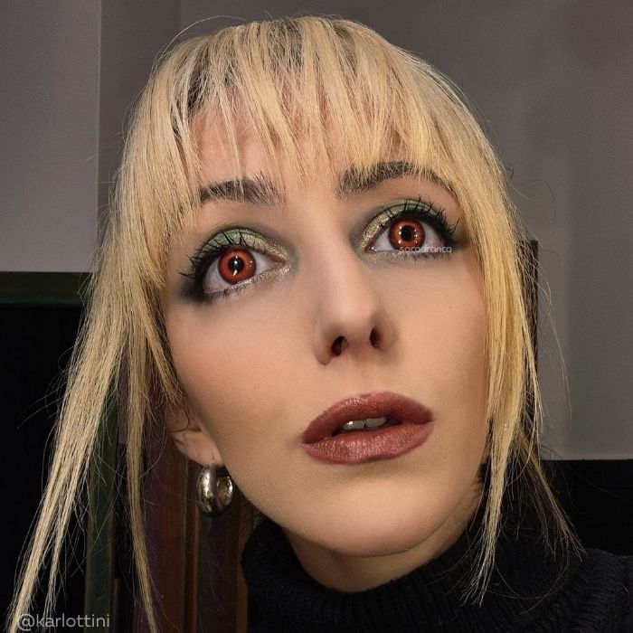 lenti cosplay crazy lens sacadranca universal red 