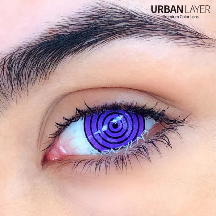 lenti cosplay crazy lens sacadranca urban layer violet rinnegan 