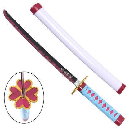 sacadranca mini katana bamboo demon slayer mitsuri kanroji