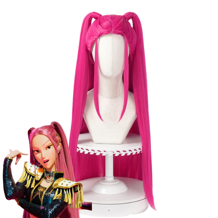 parrucca cosplay anime wig kpop demon hunters mira sacadranca