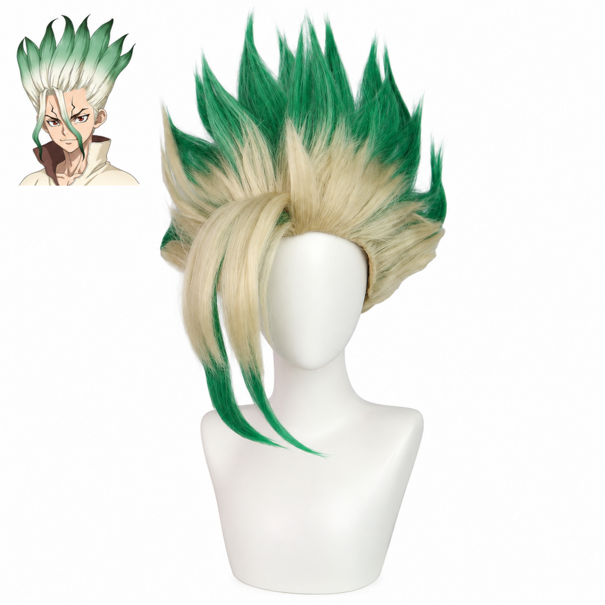 parrucca cosplay sacadranca dr stone senku