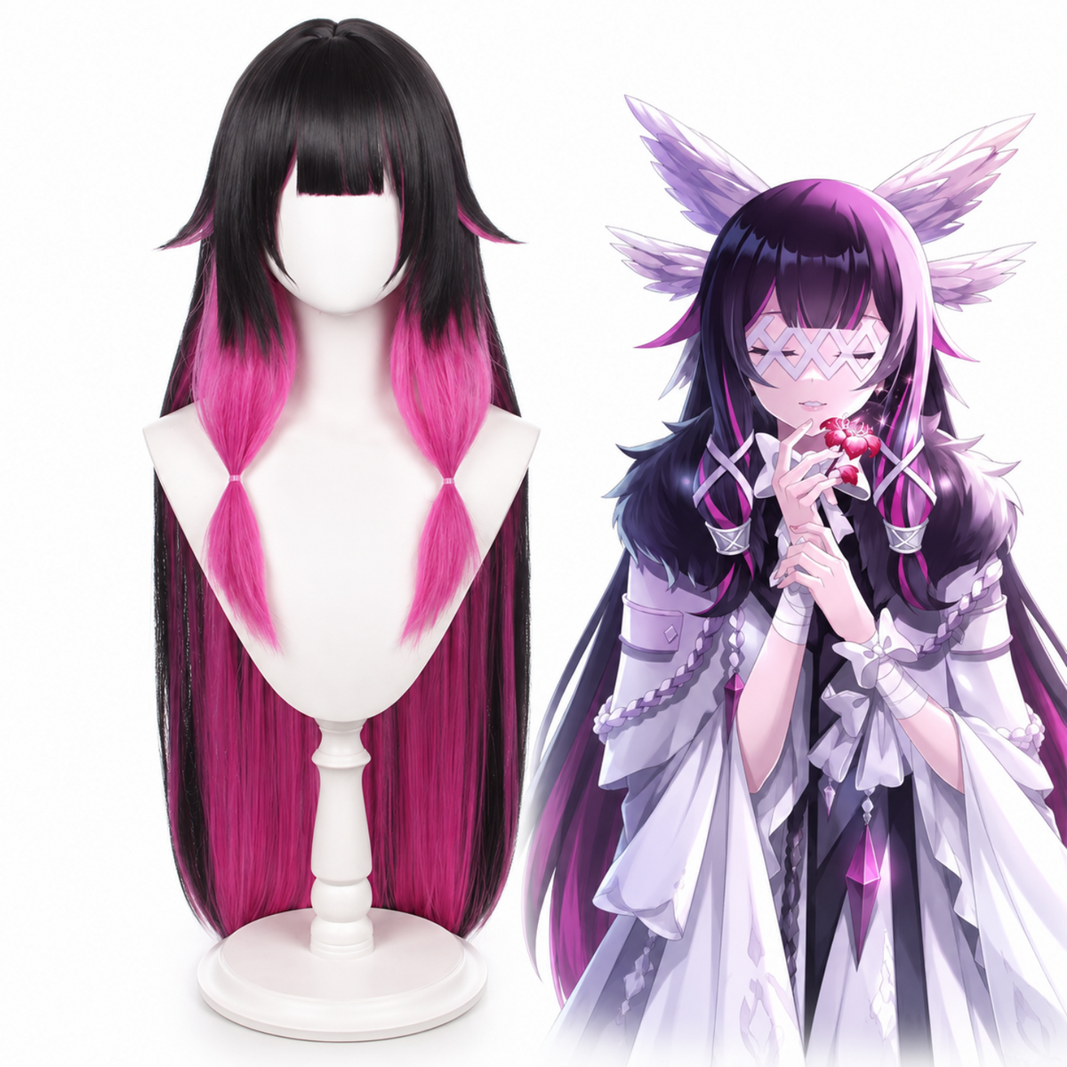 parrucca cosplay sacadranca genshin impact columbina