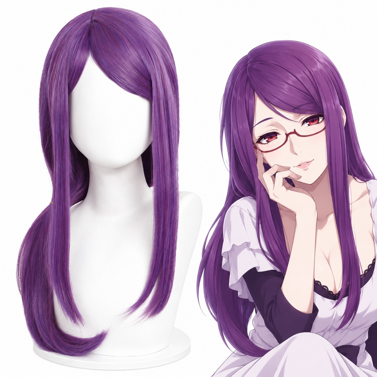 parrucca cosplay sacadranca tokyo ghoul rize