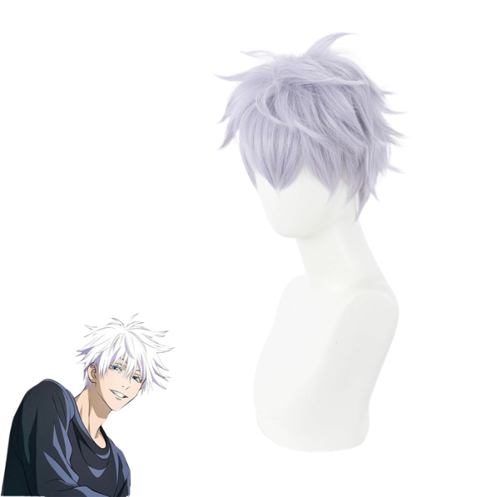 sacadranca parrucca cosplay wig jujutsu kaisen satoru gojo