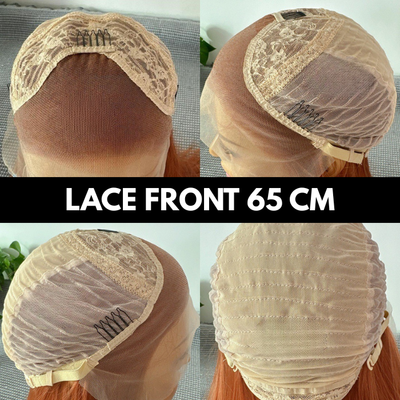 lace front wig parrucca sacadranca dark orange