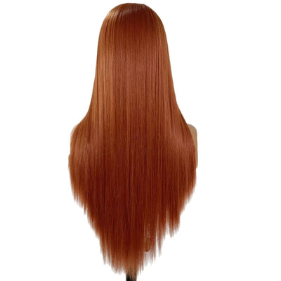 lace front wig parrucca sacadranca dark orange