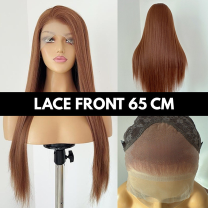 sacadranca parrucca lace front wig brown 65cm 