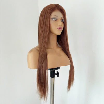 sacadranca parrucca lace front wig brown 65cm 