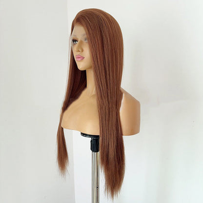 sacadranca parrucca lace front wig brown 65cm 