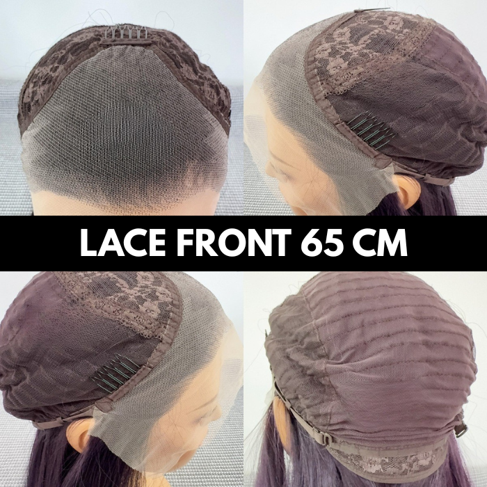 sacadranca parrucca lace front wig dark brown 65cm