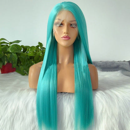 sacadranca parrucca lace front wig lake green 65 cm