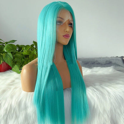 sacadranca parrucca lace front wig lake green 65 cm