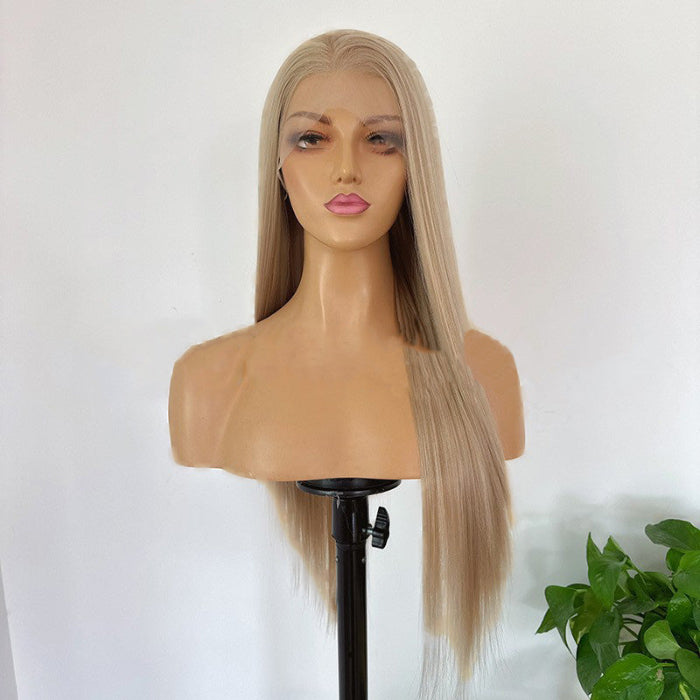 sacadranca parrucca lace front wig light brown mixed 65 cm