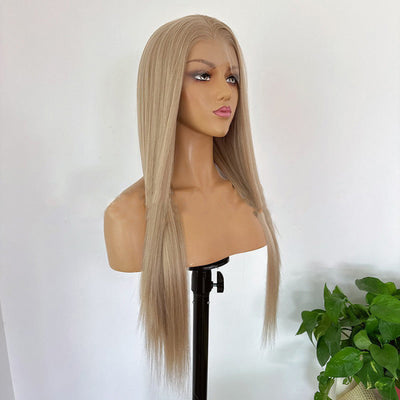 sacadranca parrucca lace front wig light brown mixed 65 cm