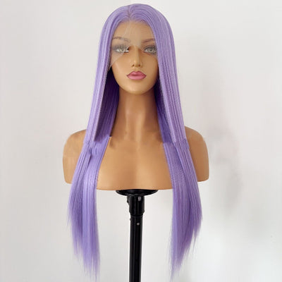 sacadranca parrucca lace front wig light purple 65 cm