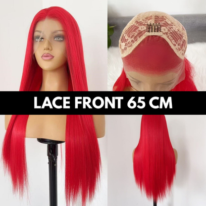 sacadranca parrucca lace front wig red 65 cm copertina