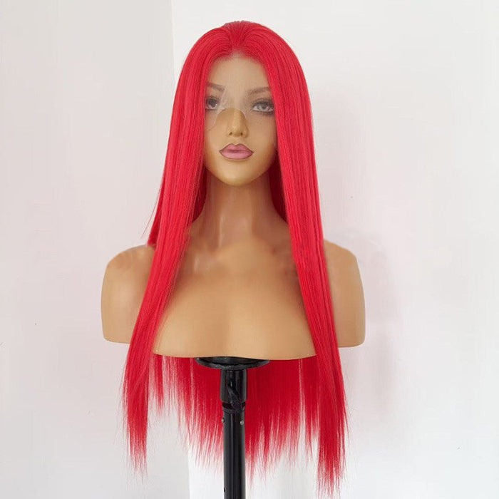 sacadranca parrucca lace front wig red 65 cm copertina
