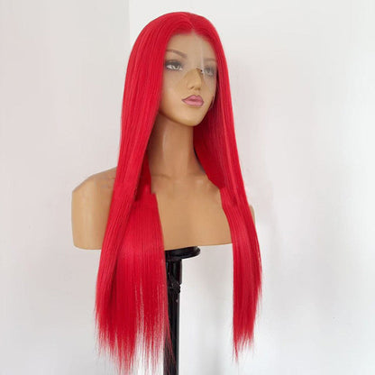 sacadranca parrucca lace front wig red 65 cm copertina