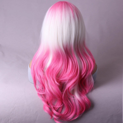 parrucche cosplay anime 70 cm lolita rose white dyed