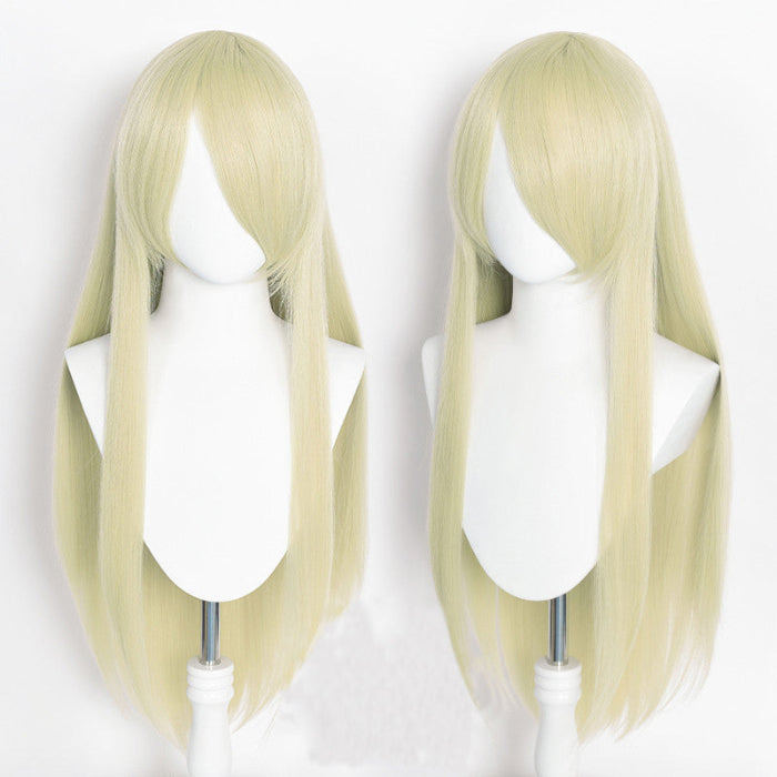 sacadranca parrucche cosplay wig 80 cm generisca liscia light golden