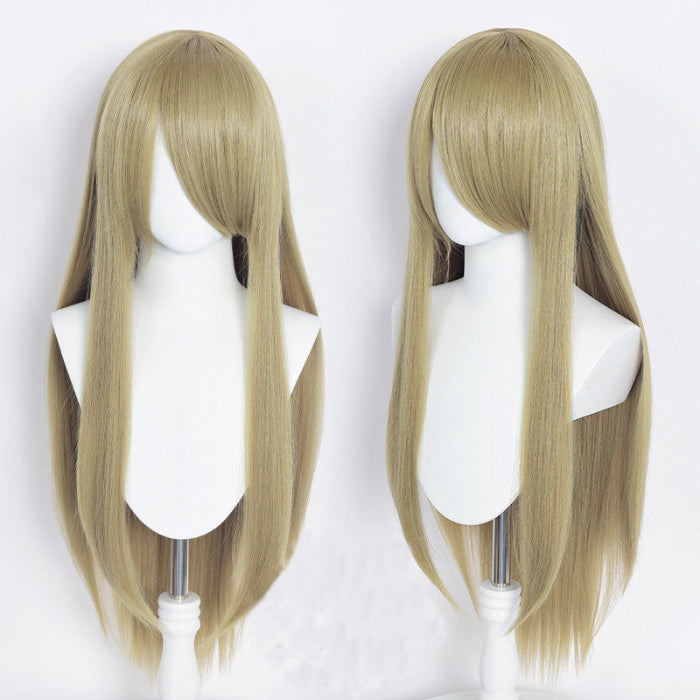 sacadranca parrucche cosplay wig 80 cm generisca liscia tan