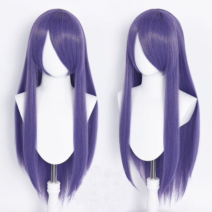 sacadranca parrucche cosplay wig 80 cm generica liscia violet