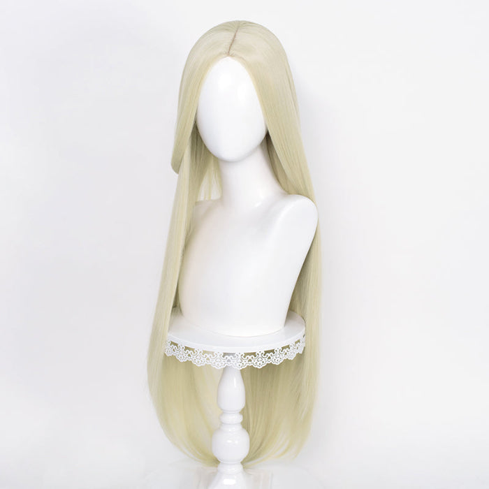 sacadranca parrucche cosplay wig 100 cm generica liscia beige