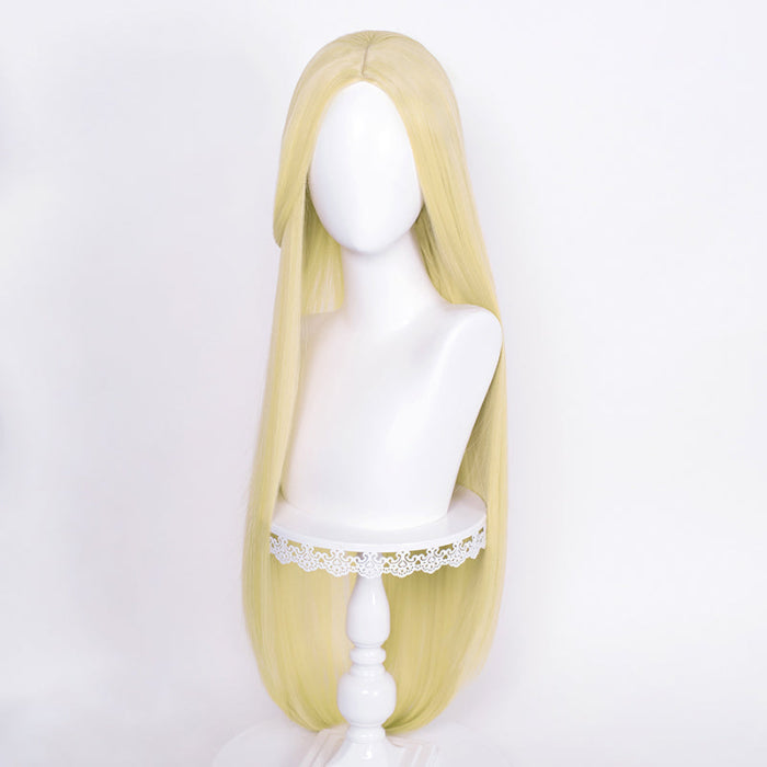 sacadranca parrucche cosplay wig 100 cm generica liscia blonde