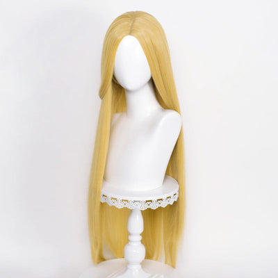 sacadranca parrucche cosplay wig 100 cm generica liscia golden