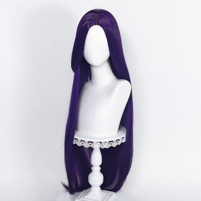 sacadranca parrucche cosplay wig 100 cm generica liscia purple