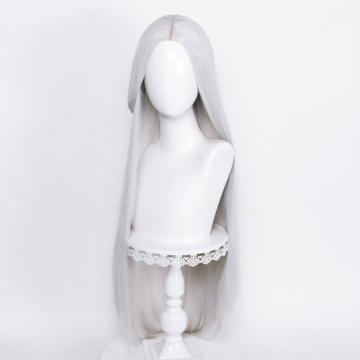 sacadranca parrucche cosplay wig 100 cm generica liscia silver