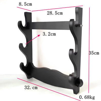 Porta Katane da Parete in Legno – 1, 2 o 3 Posti