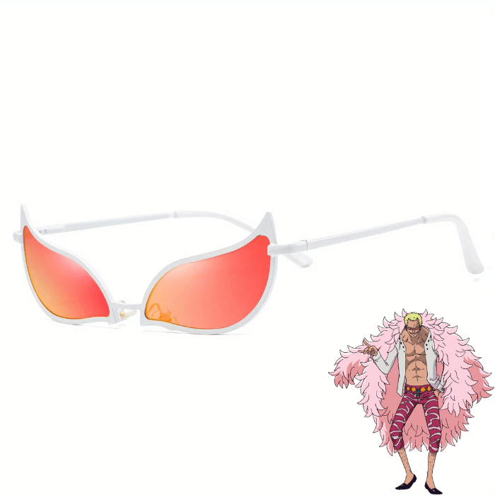 Accesorios de cosplay - Gafas Doflamingo de One Piece