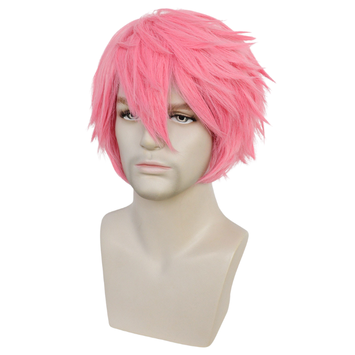 parrucche cosplay sacadranca generica 30cm rosa - fronte