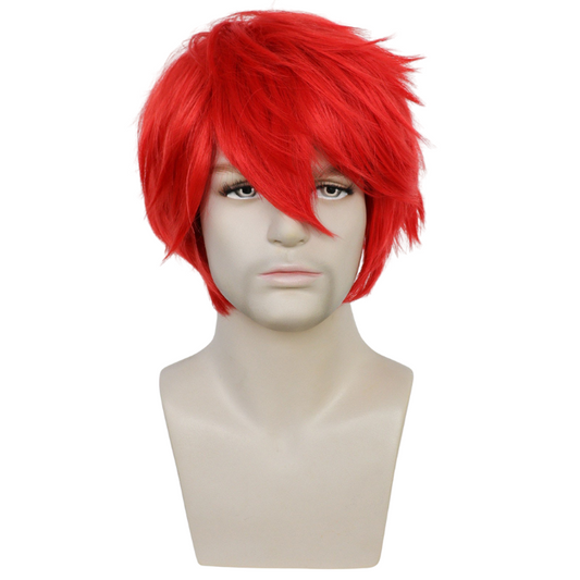 parrucche cosplay sacadranca generica 30cm rossa - copertina