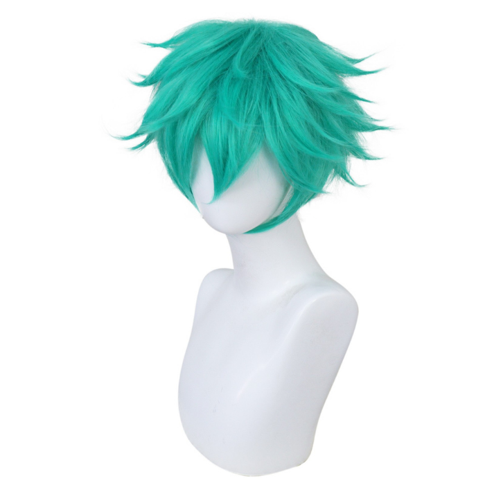 parrucche cosplay sacadranca generica 30cm verde - fronte