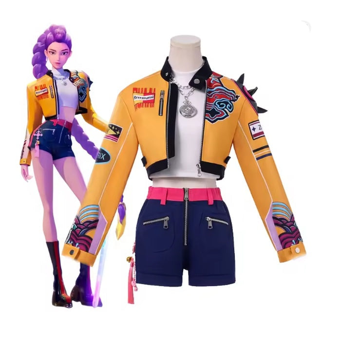 Costume K-Pop Demon Hunters Adulto - Huntrix Rumi - Copertina