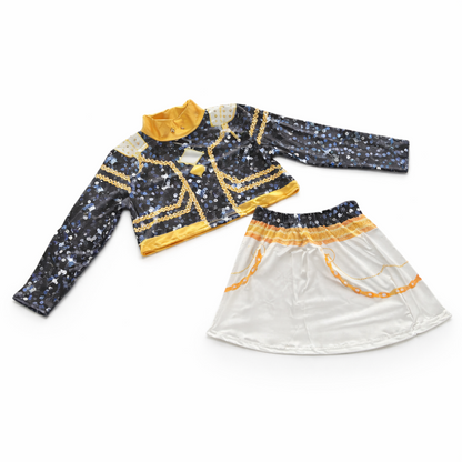 Costume K-Pop Demon Hunters Huntrix Golden Zoey Alternative - Copertina