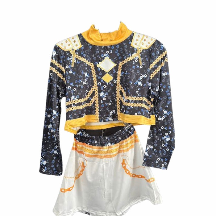 Costume K-Pop Demon Hunters Huntrix Golden Zoey Alternative - Fronte