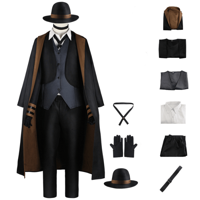 costumi cosplay sacadranca bungo stray dogs chuuya - accessori