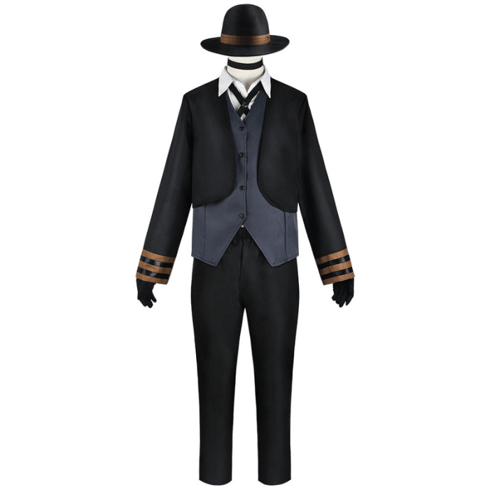 costumi cosplay sacadranca bungo stray dogs chuuya - fronte